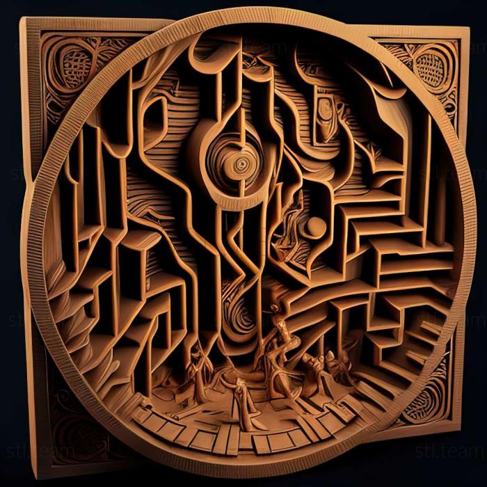 3D model Labyrinth of the Witch game (STL)
